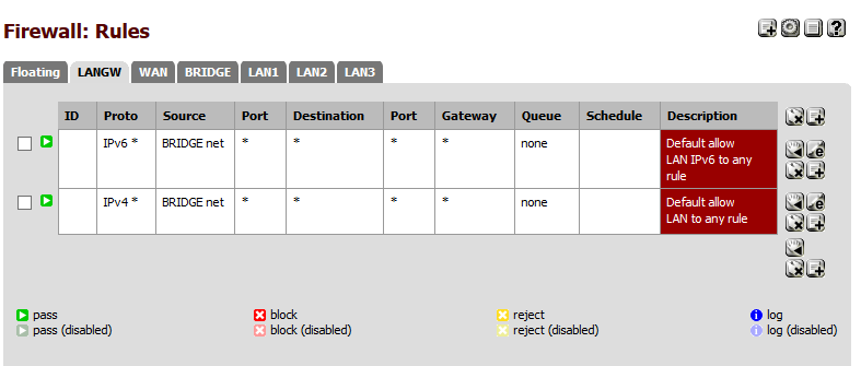 Pfsense Bridge Rules