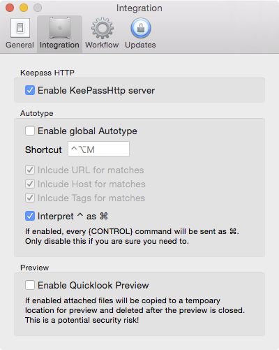 keepass osx