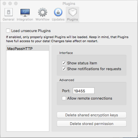 Macpasshttp Plugin