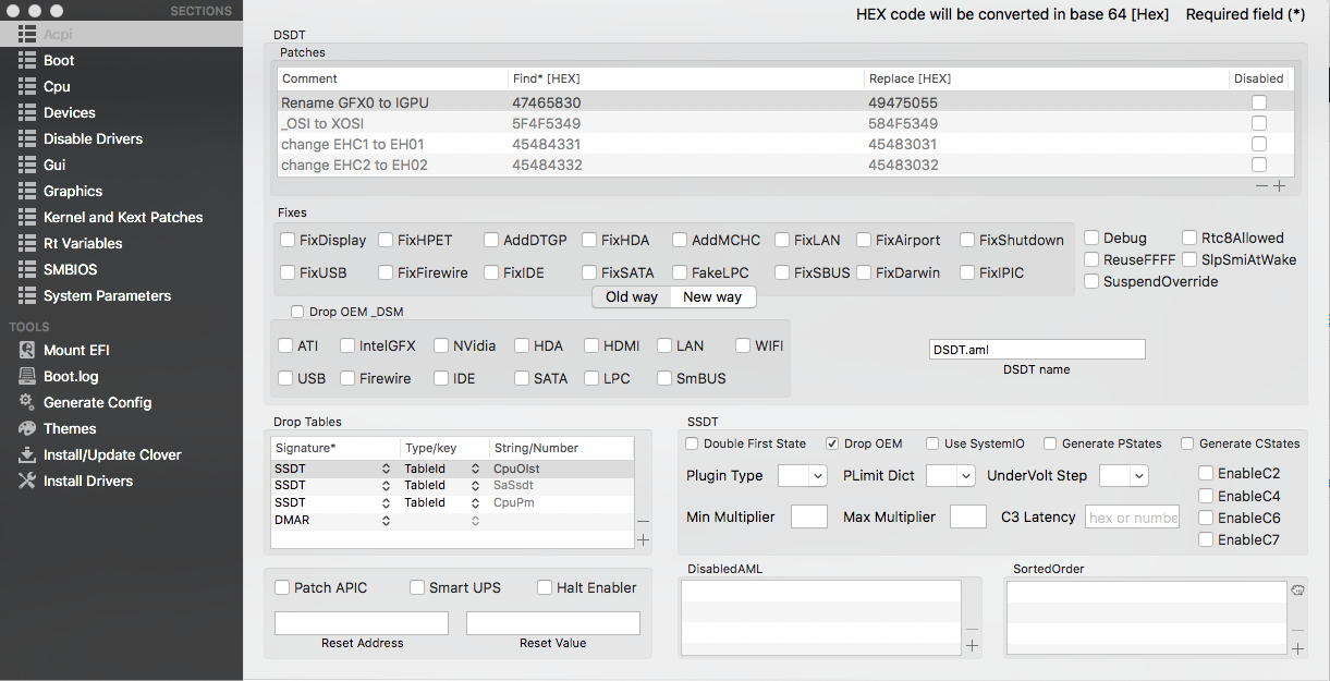 Clover Acpi